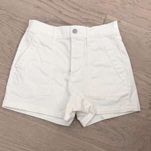 J. Crew Factory High Waist White Shorts